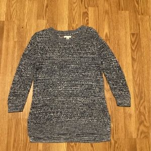 Croft & barrow knitted sweater women’s size medium color blue and white